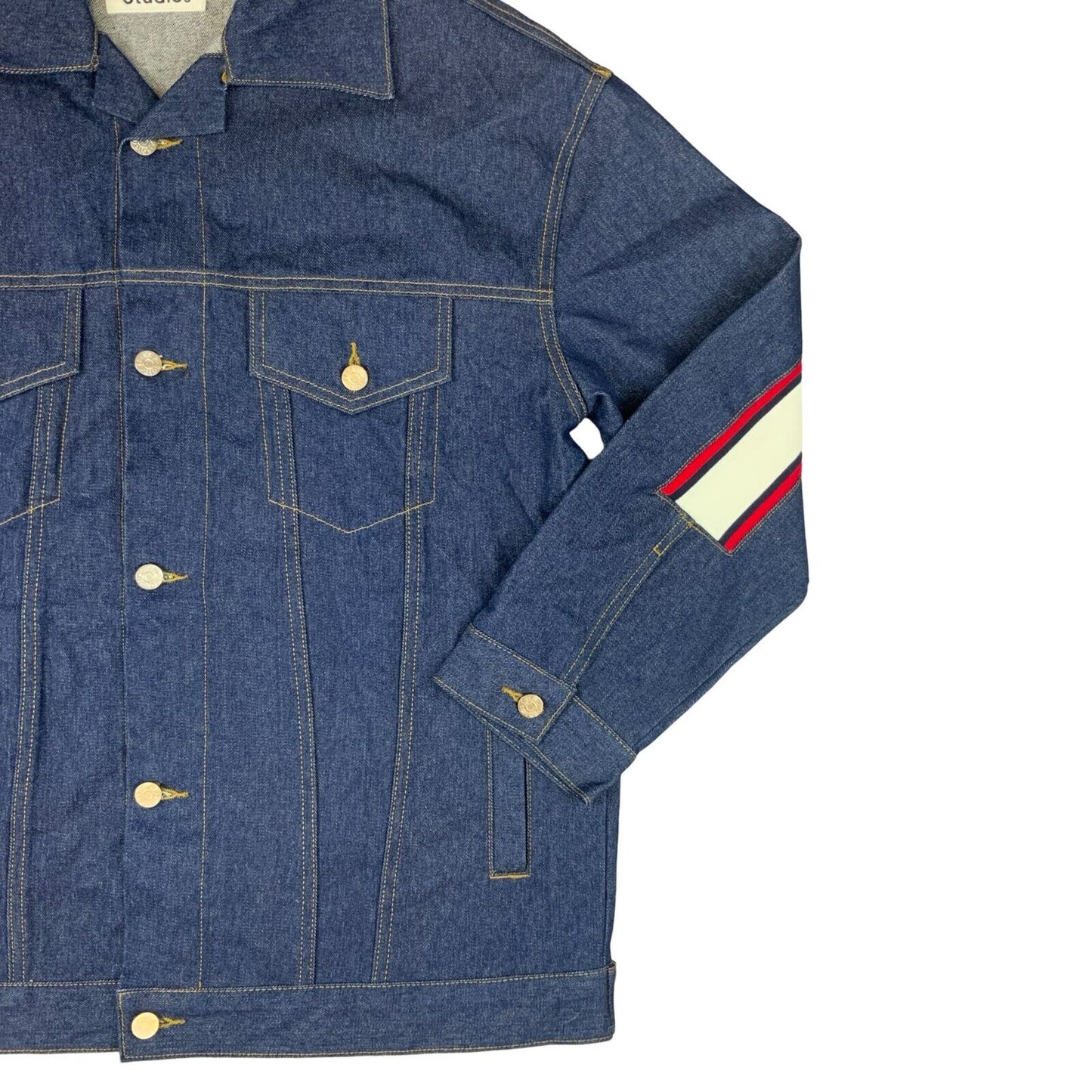 VTG 00s MP STUDIOS MASON PRINCE INDIGO RAW DENIM JACKET XL