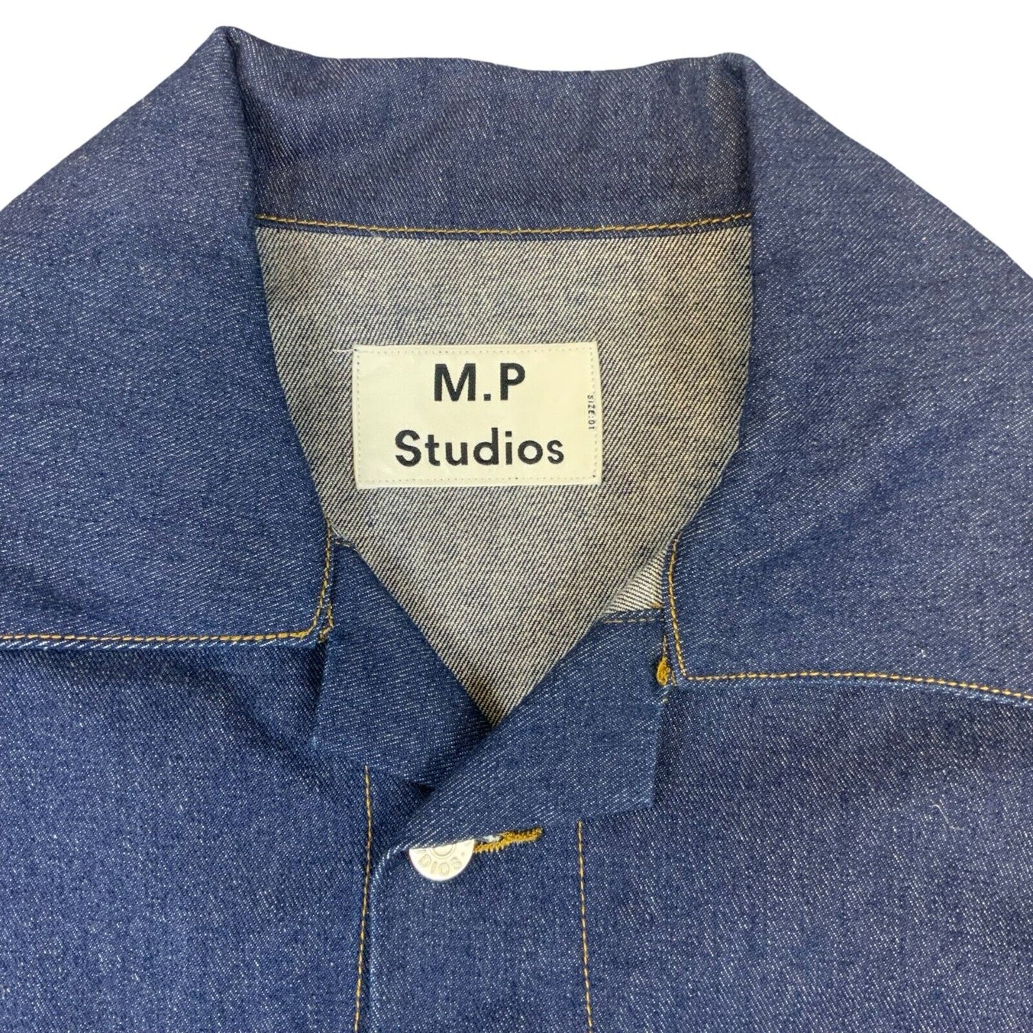 VTG 00s MP STUDIOS MASON PRINCE INDIGO RAW DENIM JACKET XL