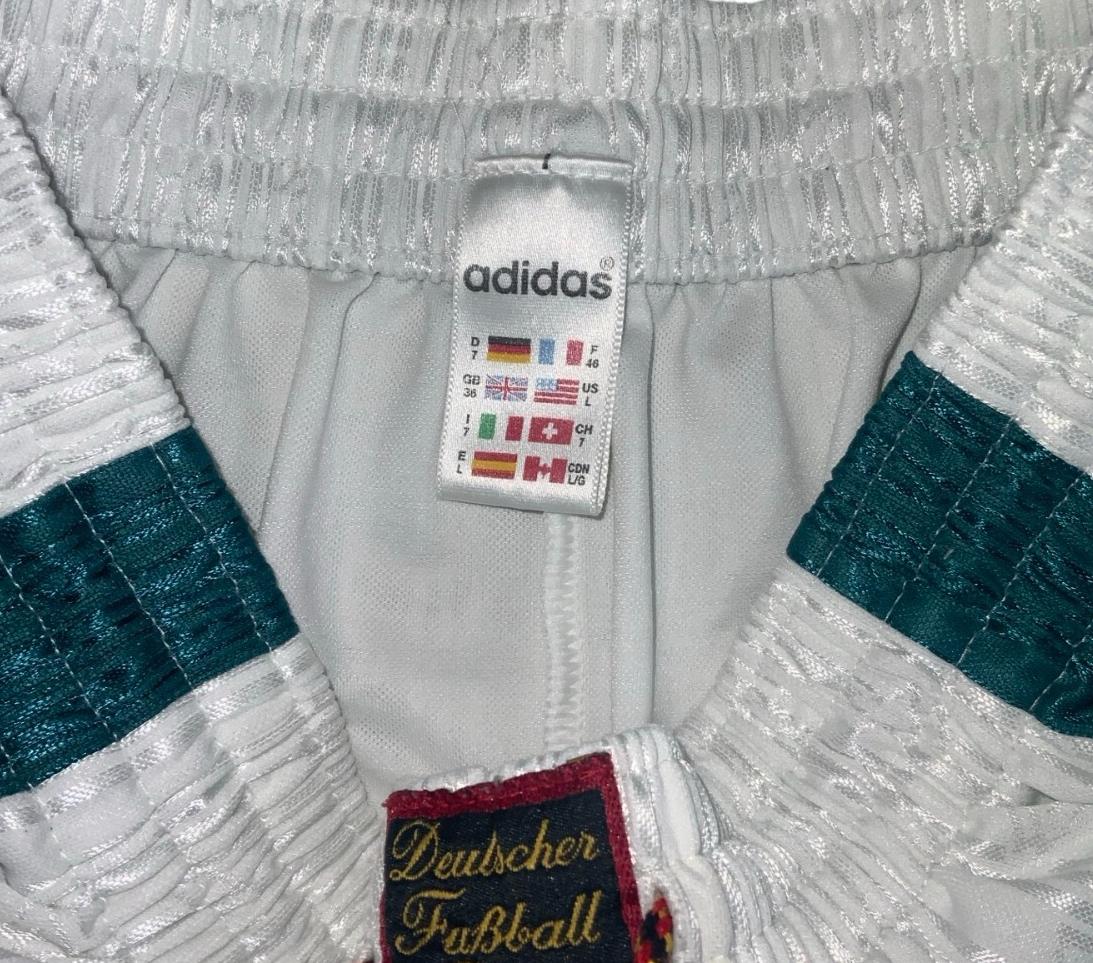 VTG 90S ADIDAS OFFICIAL DEUTSCHER GERMAN FC SPORTS AWAY SHORTS S M