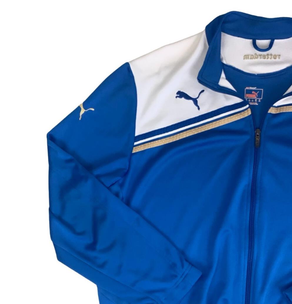 PUMA FC FEYENOORD ROTTERDAM 2011/12 BLUE WHITE TRACK JACKET 2X-LARGE