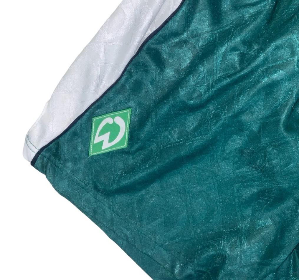VTG 90S RARE SAMPLE PUMA WERDER BREMEN FC SPORTS SHORTS SMALL