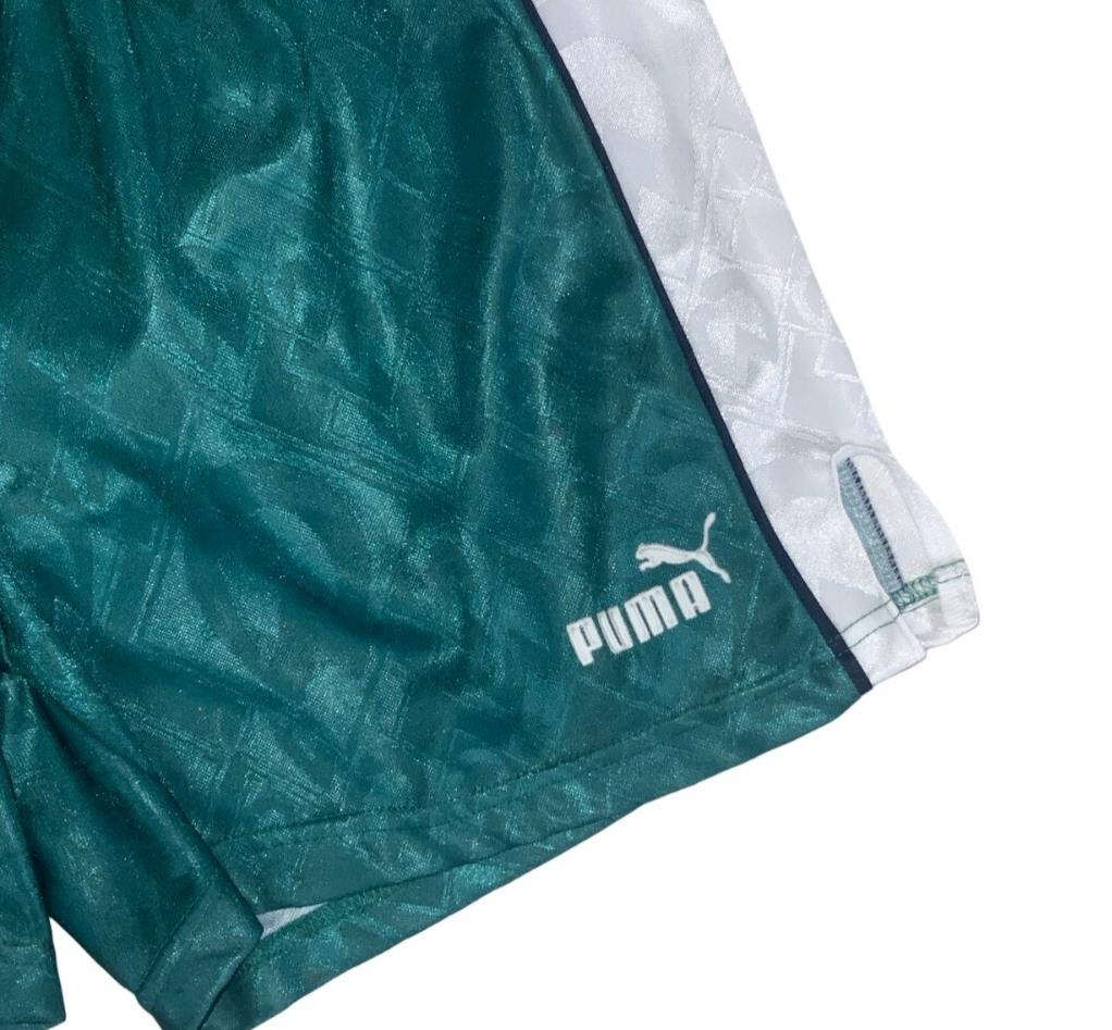 VTG 90S RARE SAMPLE PUMA WERDER BREMEN FC SPORTS SHORTS SMALL
