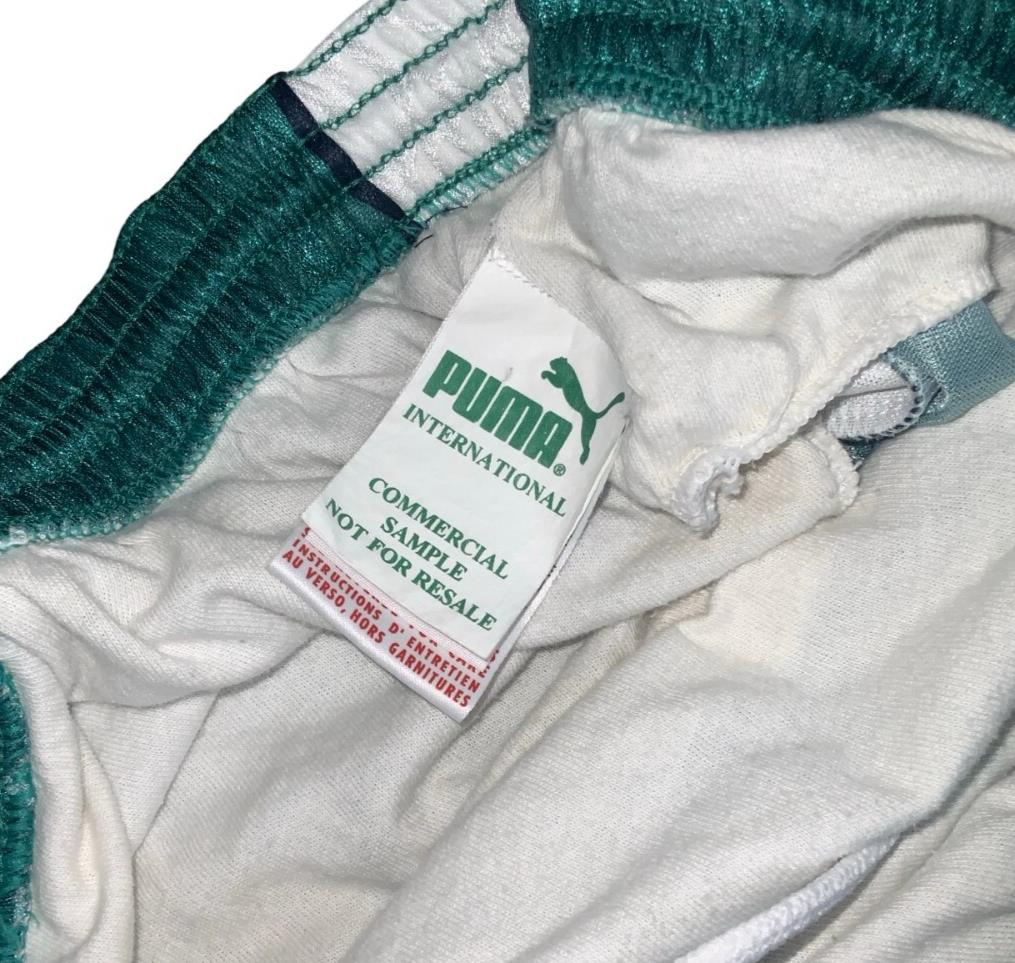 VTG 90S RARE SAMPLE PUMA WERDER BREMEN FC SPORTS SHORTS SMALL