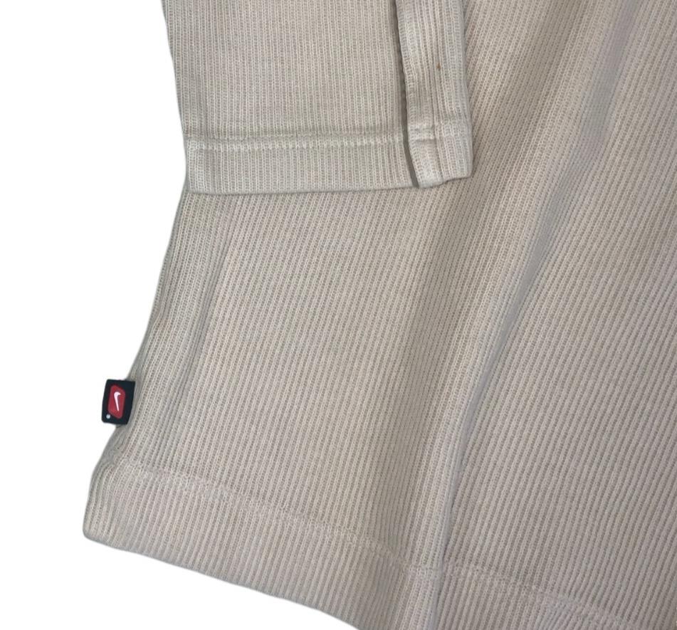 VTG Y2K NIKE BEIGE CREAM CASUAL SKATER CREWNECK SWEATSHIRT X-LARGE