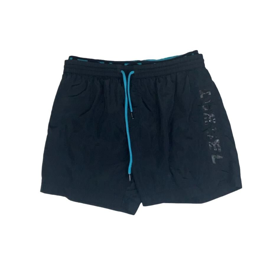 VTG 90S DIESEL BLUE SURF SPORT BOARD BEACH SHORTS MEDIUM