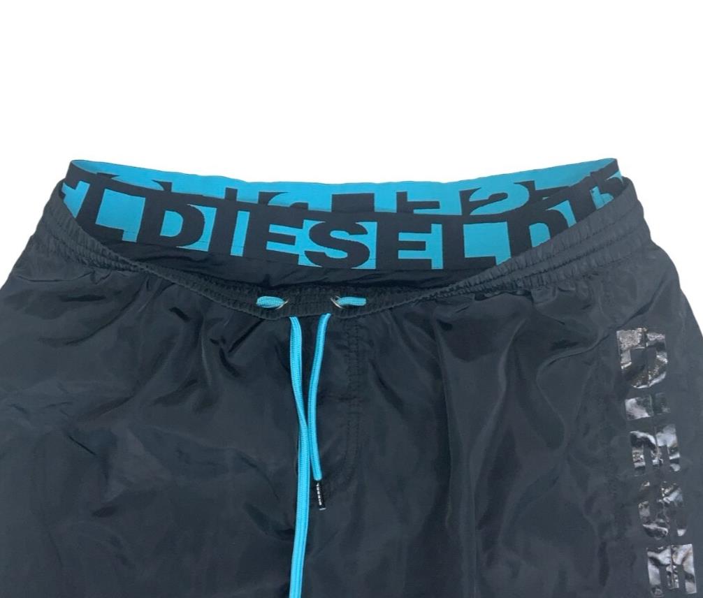 VTG 90S DIESEL BLUE SURF SPORT BOARD BEACH SHORTS MEDIUM