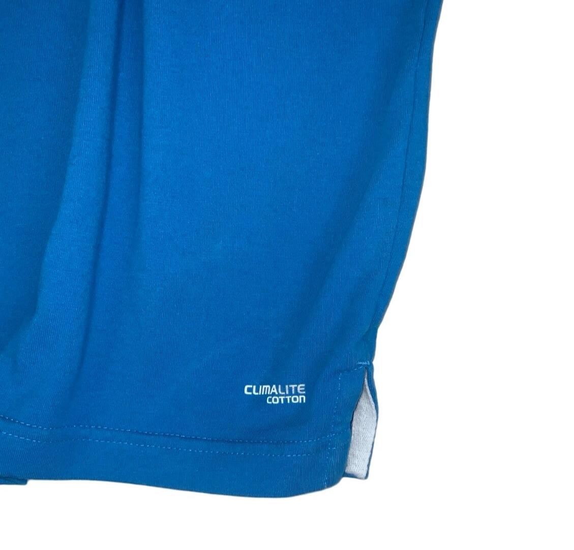 VTG ADIDAS 2012-13 ITALY BLUE RUGBY POLO NECK SHIRT X-LARGE