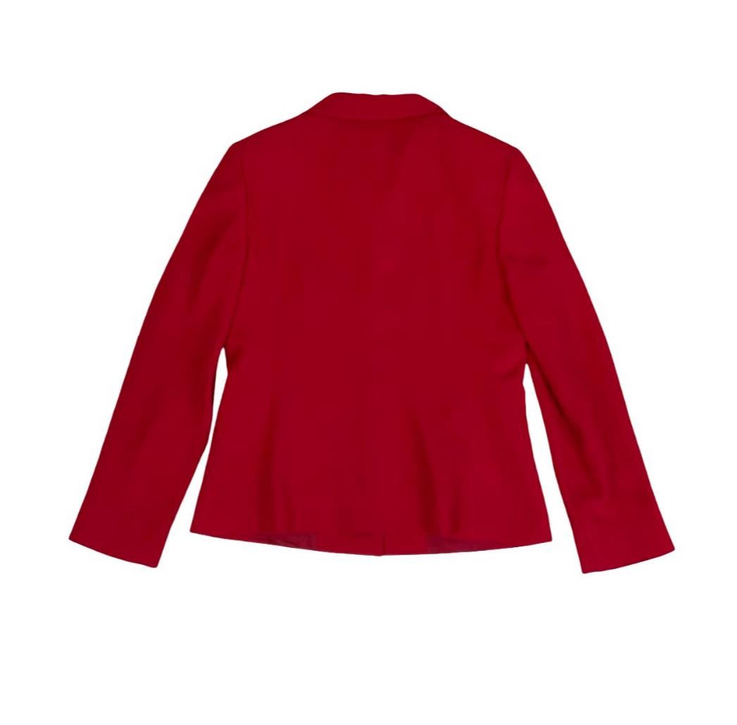 VTG 90S MARELLA ITALIAN DESIGNER RED SUIT BLAZER JACKET UK 14 16