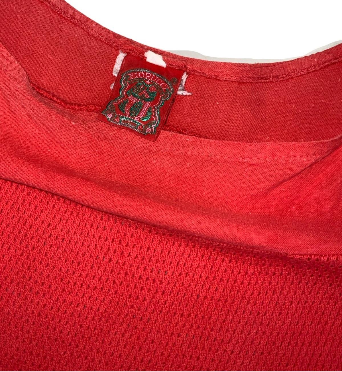 VTG 80S FIORUCCI RED DESIGNER HIGH END FASHION SLEEVELESS TANK TOP X-SMALL