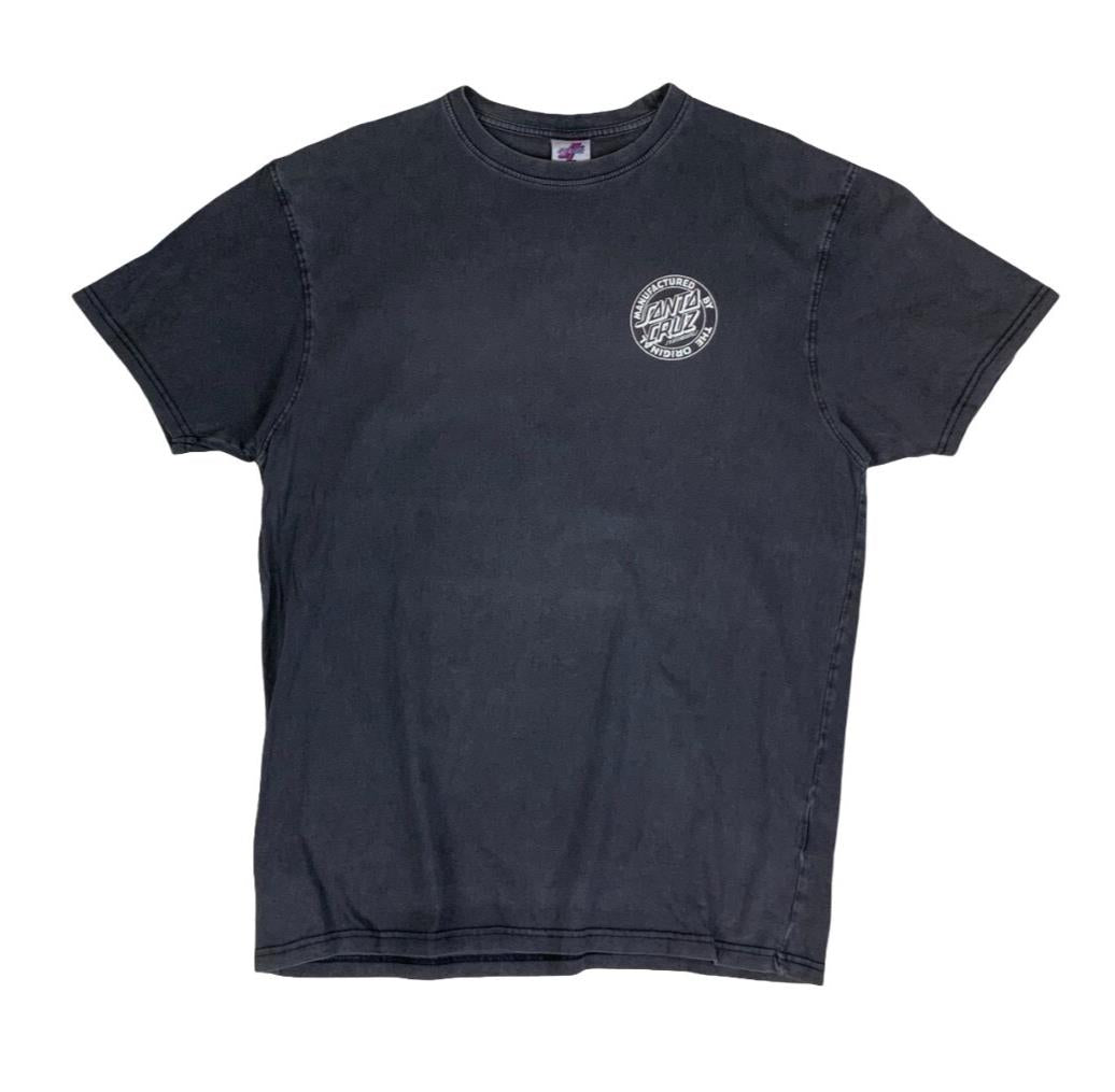 SANTA CRUZ SKATEBOARDS GREY ROAD RIDER GRAPHIC RETRO GRUNGE SKATE TEE M L