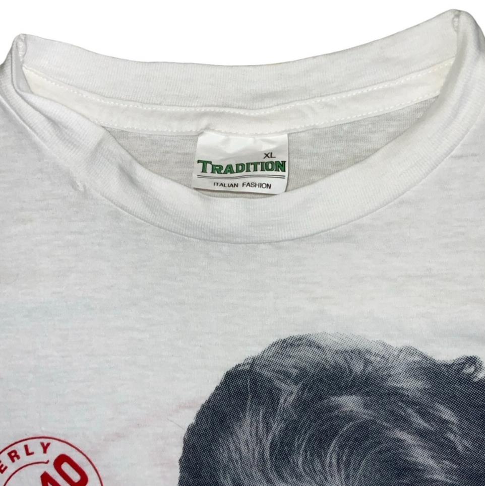 VTG 90S WHITE BRANDON 90210 BEVERLY HILLS CALIFORNIA GRAPHIC TEE MEDIUM