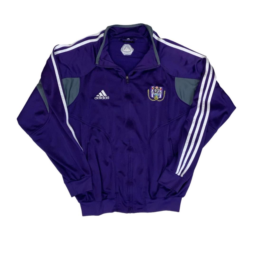 VTG 2004-2005 ADIDAS PURPLE RSC ANDERLECHT FOOTBALL TRAINING JACKET XL
