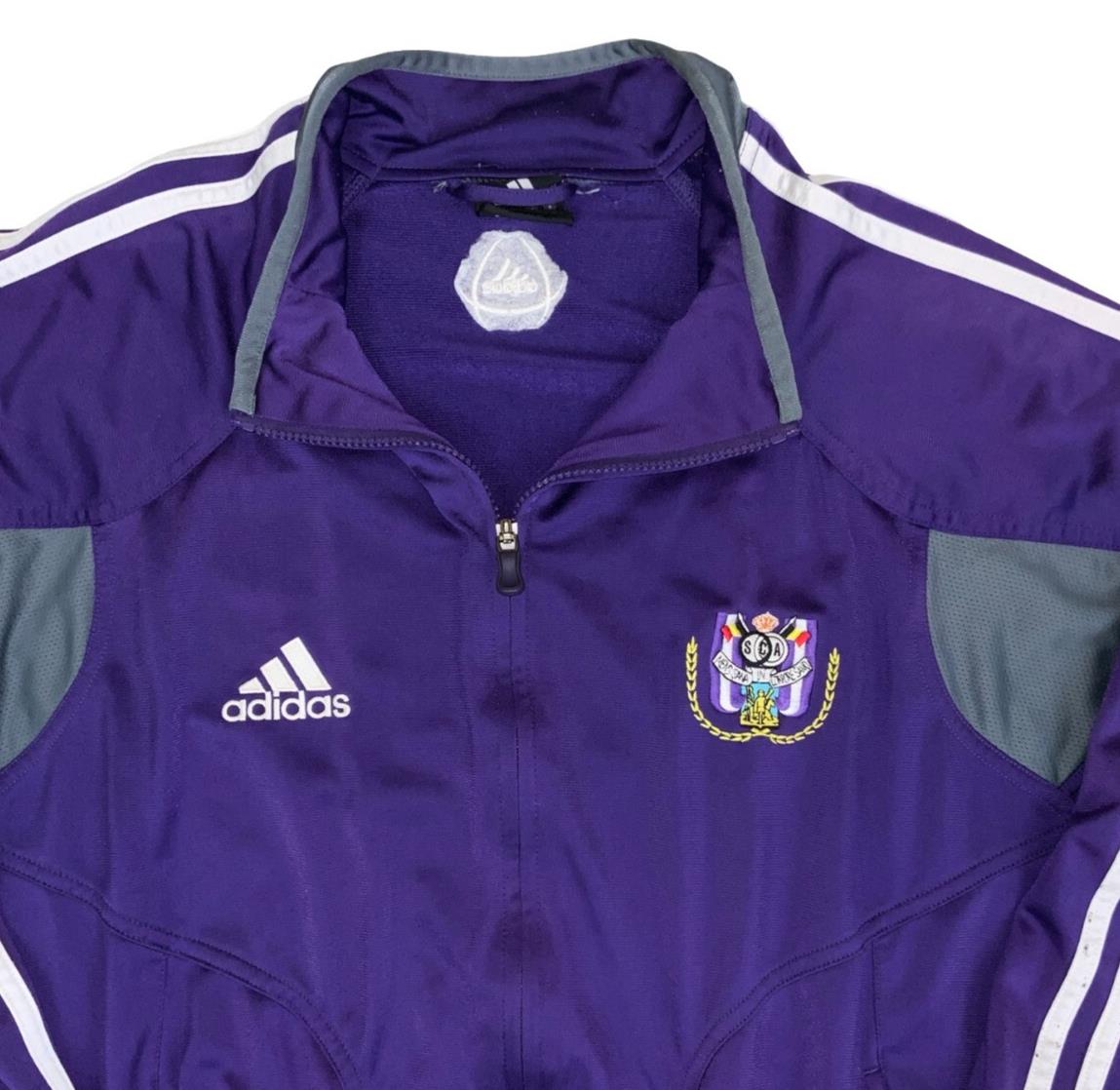 VTG 2004-2005 ADIDAS PURPLE RSC ANDERLECHT FOOTBALL TRAINING JACKET XL