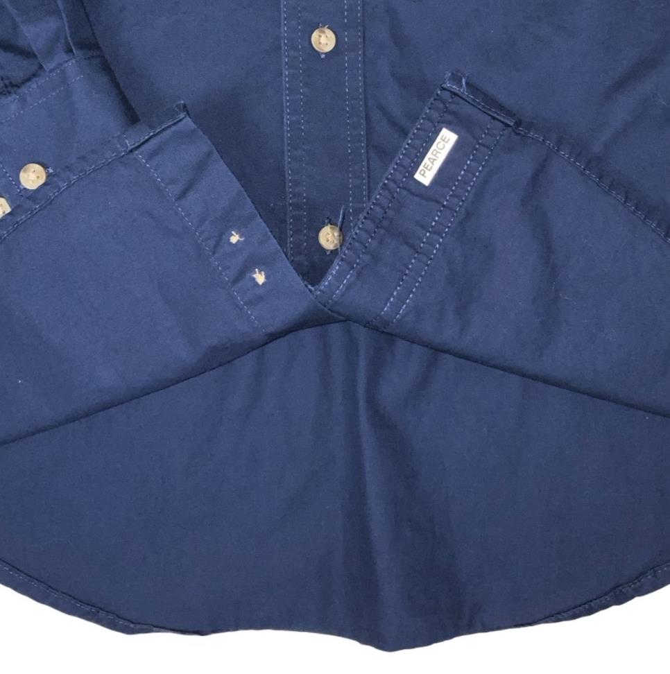 VTG 90S Y2K WRANGLER BLUE RETRO WESTERN EMBROIDERED LOGO SHIRT MEDIUM