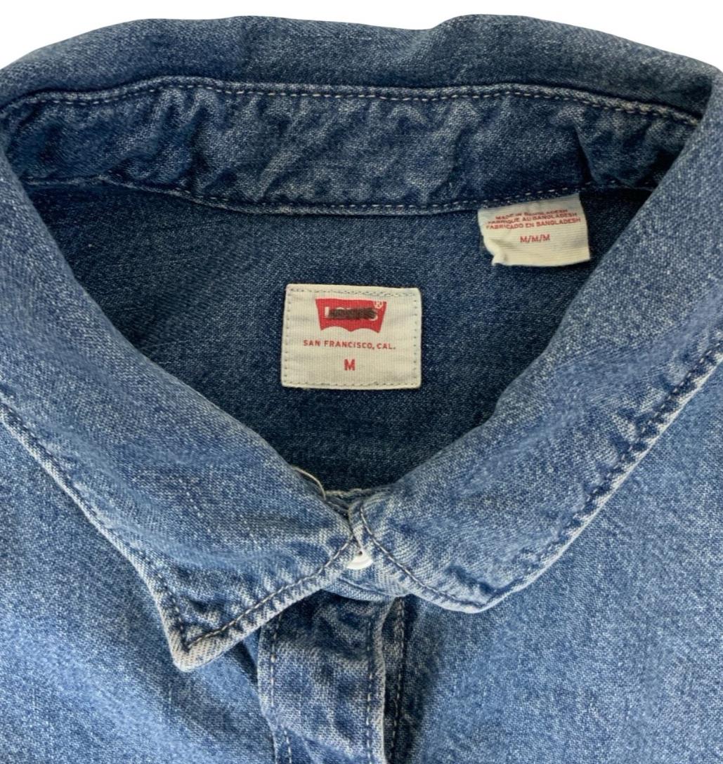 VTG LEVI'S WESTERN RETRO COW GIRL PUFF CINCHED SLEEVE BLOUSE MEDIUM 12 14