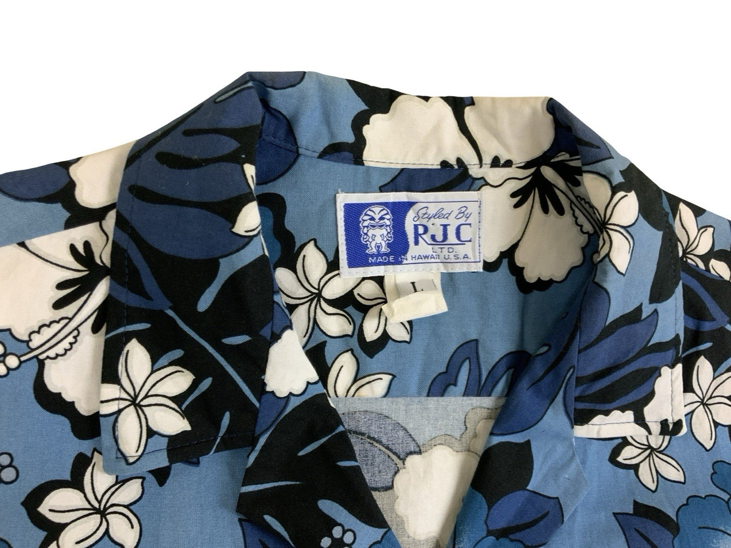 VTG RJC MADE IN HAWAII HAWAIIAN ALOHA SHIRT TIKI ROCKABILLY SURF L 42”