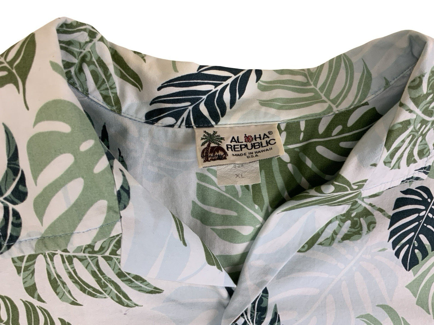 VTG ALOHA REPUBLIC MADE IN HAWAII HAWAIIAN SHIRT TIKI ROCKABILLY SURF XL 46”