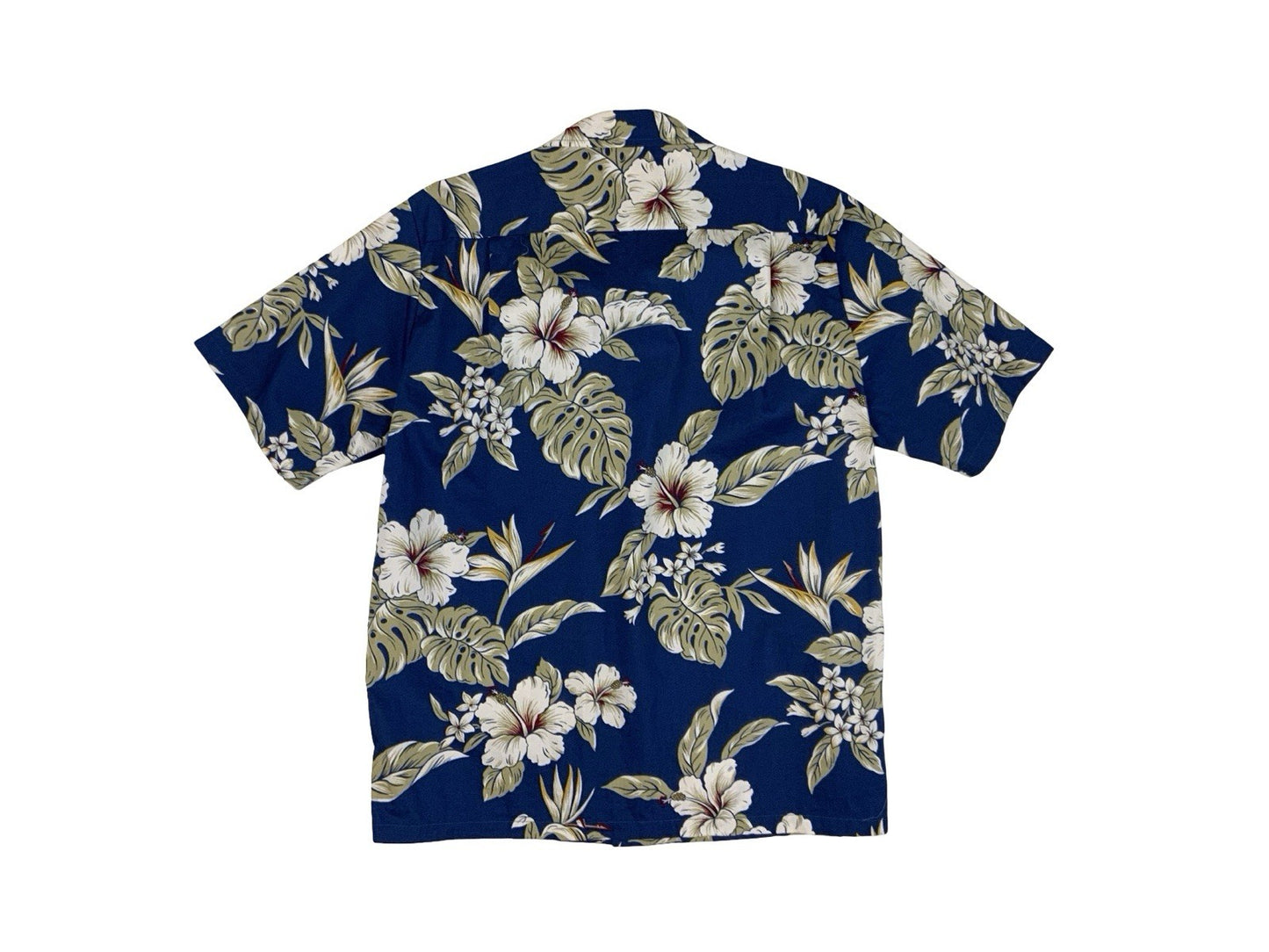VTG BLUE HAWAII HAWAIIAN MADE ALOHA SHIRT TIKI ROCKABILLY SURF M 40”