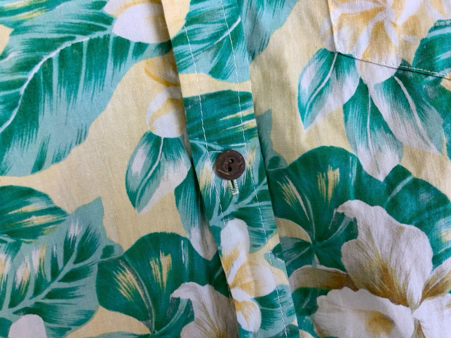 VTG PARADISE BAY HAWAIIAN MADE ALOHA SHIRT COTTON TIKI ROCKABILLY L 44”