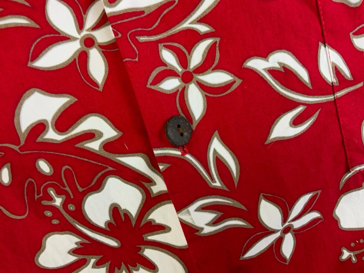 VTG HILO HATTIE HAWAIIAN MADE ALOHA SHIRT COTTON TIKI ROCKABILLY M 40”