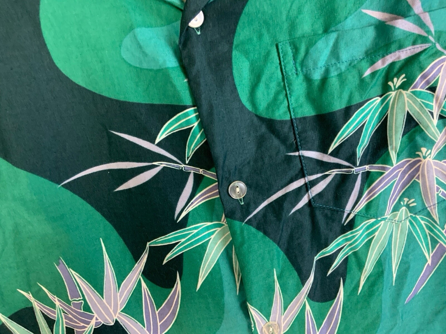 VTG MADE IN HAWAII HAWAIIAN ALOHA SHIRT COTTON TIKI ROCKABILLY S 37”