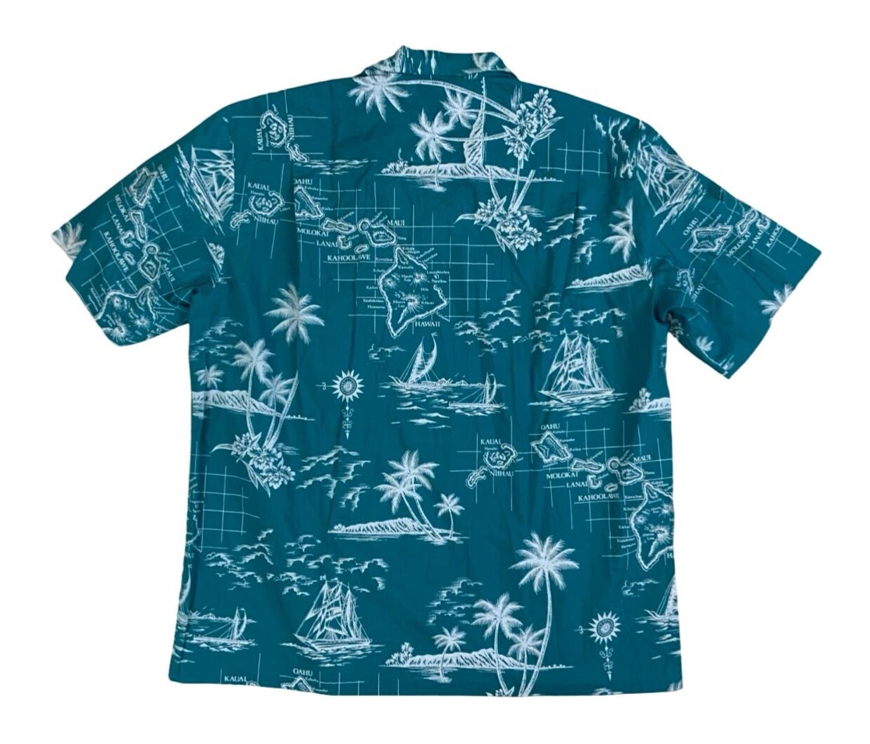 VTG REYN ROYAL CREATIONS HAWAIIAN MADE ALOHA SHIRT COTTON TIKI ROCKABILLY XL 44”