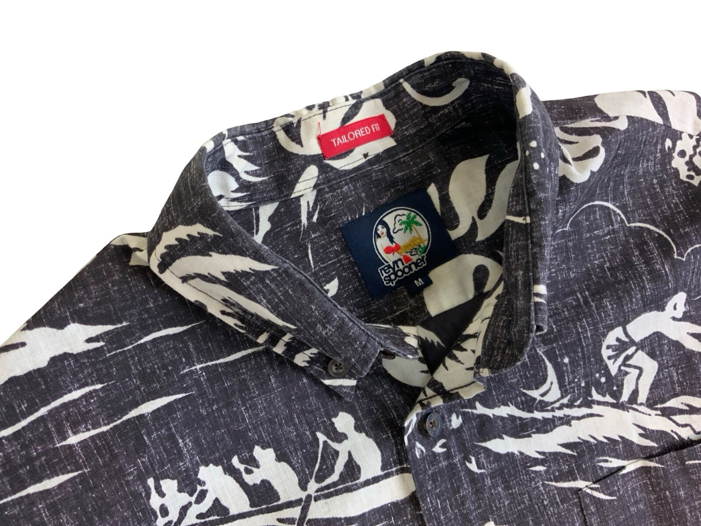 VTG REYN SPOONER HAWAIIAN MADE ALOHA SHIRT COTTON TIKI ROCKABILLY M 40”