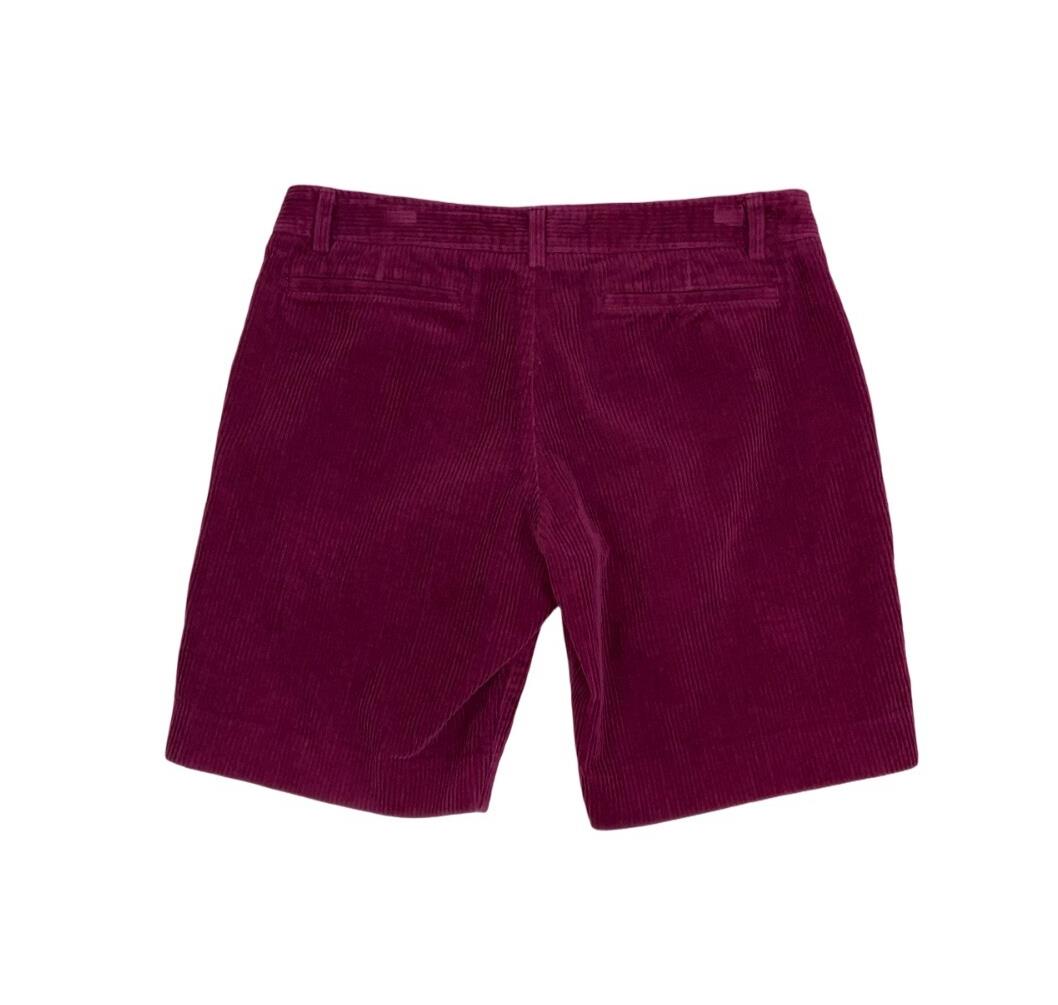 VTG 90s y2k 'LACOSTE' PINK CORDUROY SUMMER BEACH HOLIDAY SHORTS M 12 14