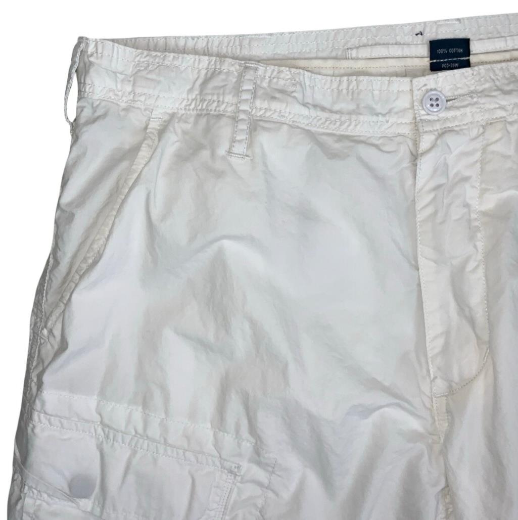 VTG 90s POLO by RALPH LAUREN WHITE CARGO BEACH SUMMER HOLIDAY SHORTS M 14