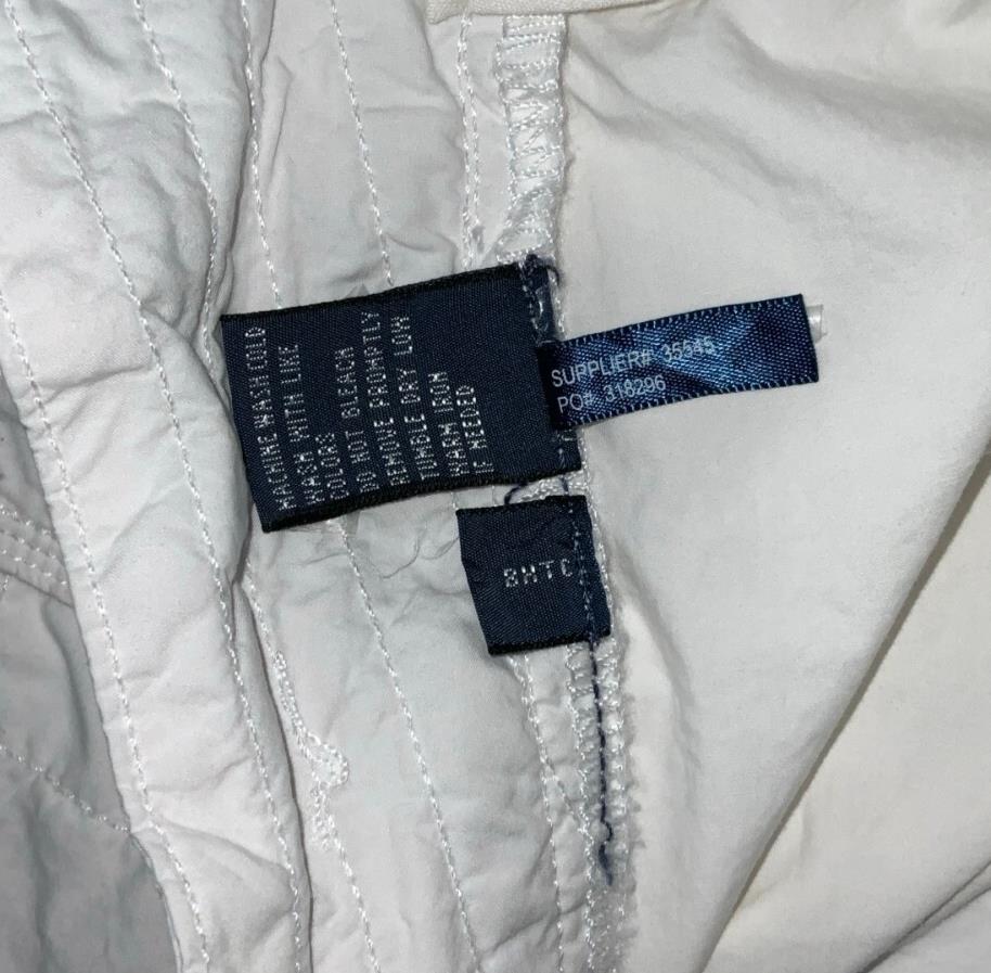 VTG 90s POLO by RALPH LAUREN WHITE CARGO BEACH SUMMER HOLIDAY SHORTS M 14