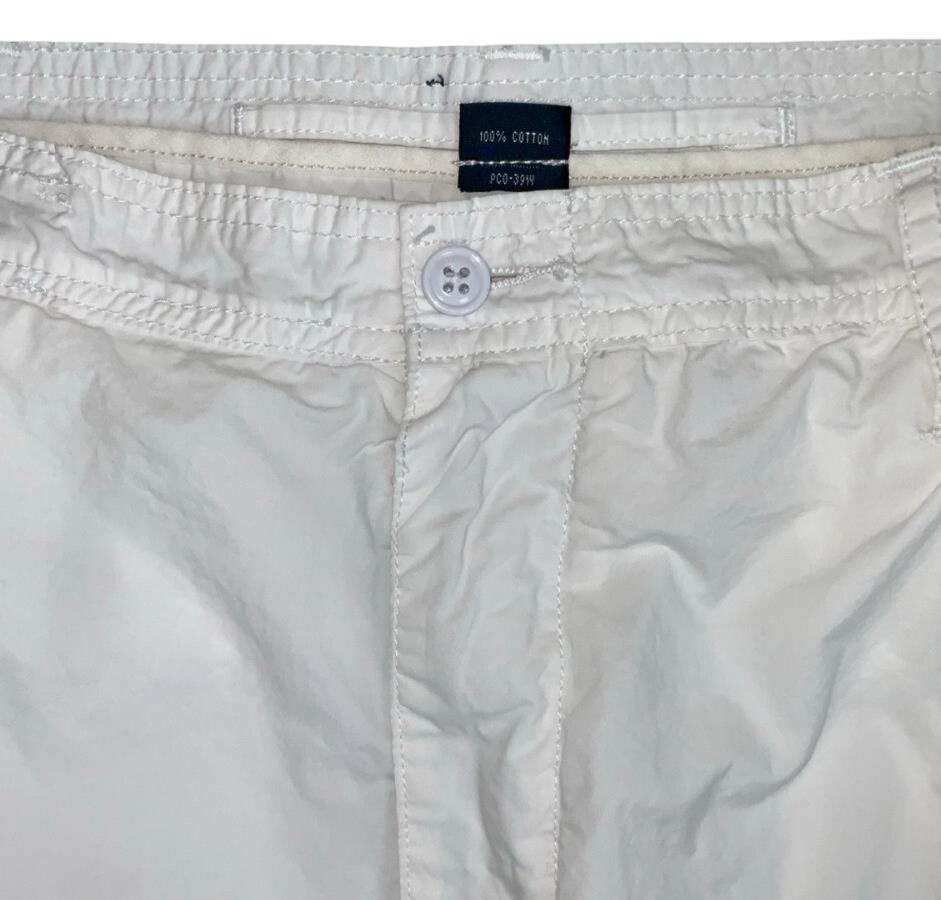 VTG 90s POLO by RALPH LAUREN WHITE CARGO BEACH SUMMER HOLIDAY SHORTS M 14
