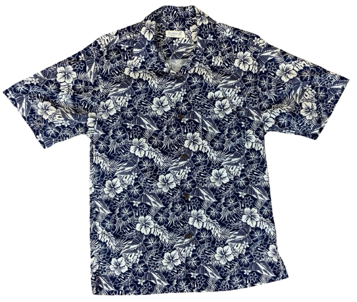 VTG FREE NATURE HAWAIIAN MADE ALOHA SHIRT COTTON TIKI ROCKABILLY HAWAII SMALL