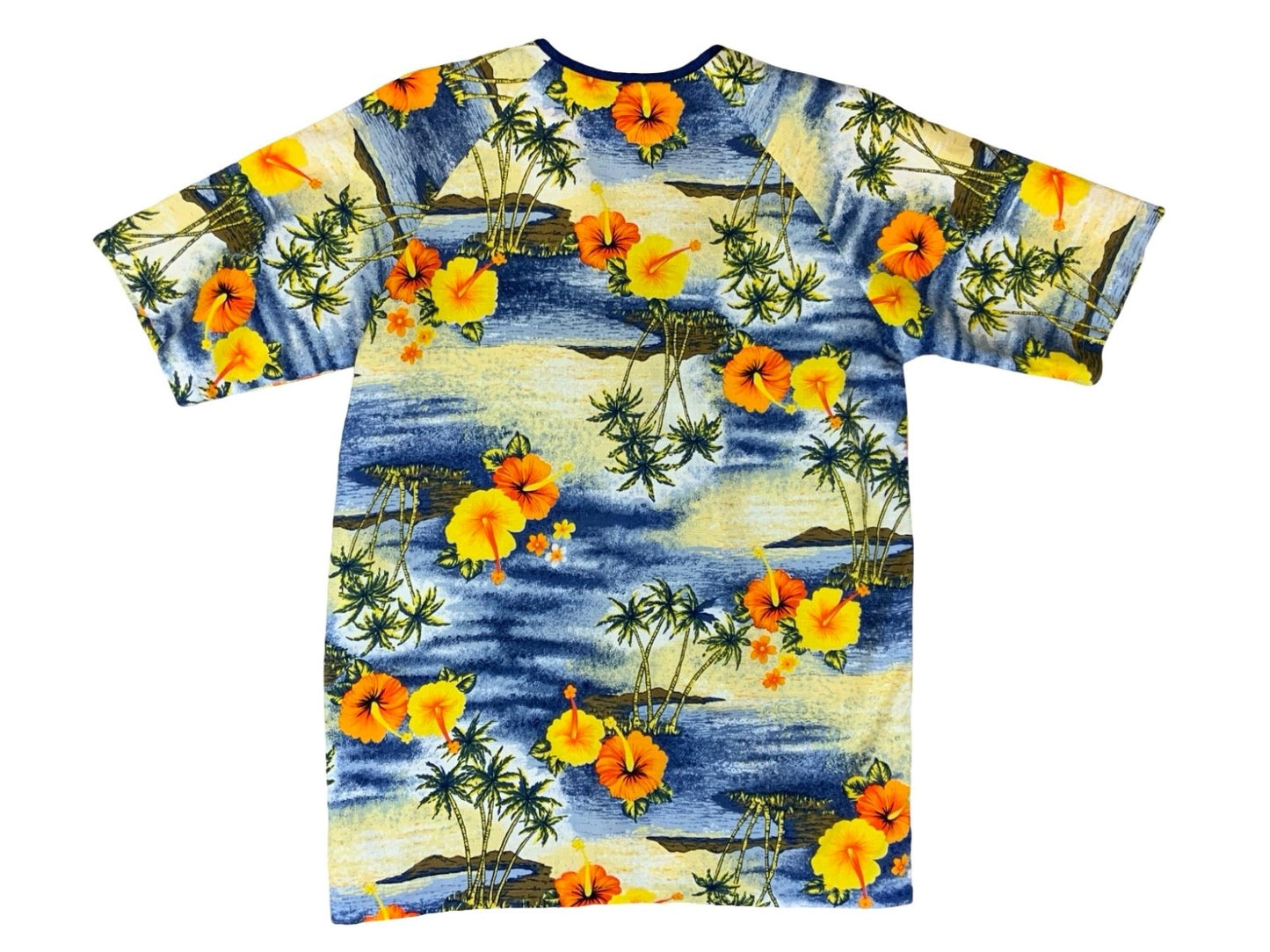 VTG SANTE BARK CLOTH HAWAIIAN MADE ALOHA SHIRT COTTON TIKI ROCKABILLY MEDIUM