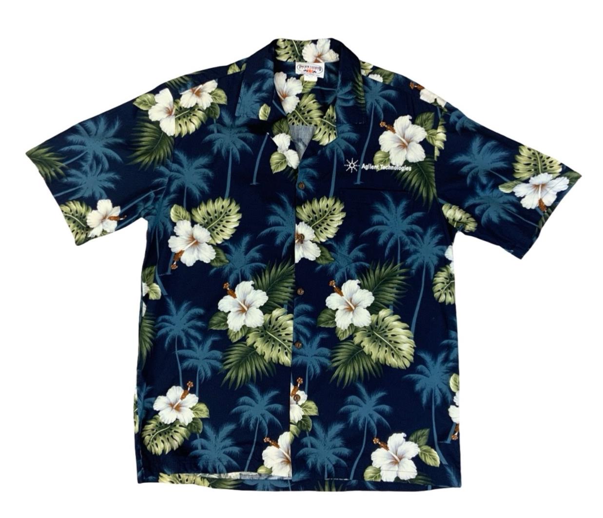 VTG PACIFIC LEGEND HAWAIIAN MADE ALOHA SHIRT COTTON TIKI ROCKABILLY HAWAII LARGE
