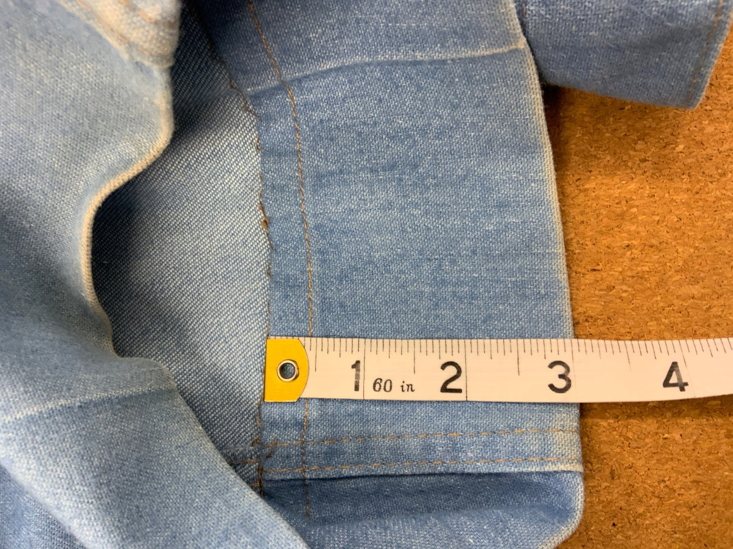 RARE VTG 70s LEVIS FOR MEN ORANGE TAB LIGHT DENIM FLARES JEANS MENS 34” W 31” L
