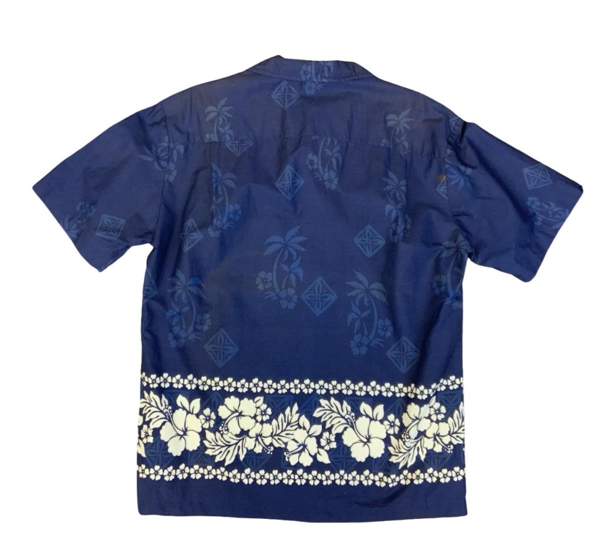 VTG ROYAL CREATIONS HAWAIIAN MADE ALOHA SHIRT COTTON TIKI ROCKABILLY MEDIUM