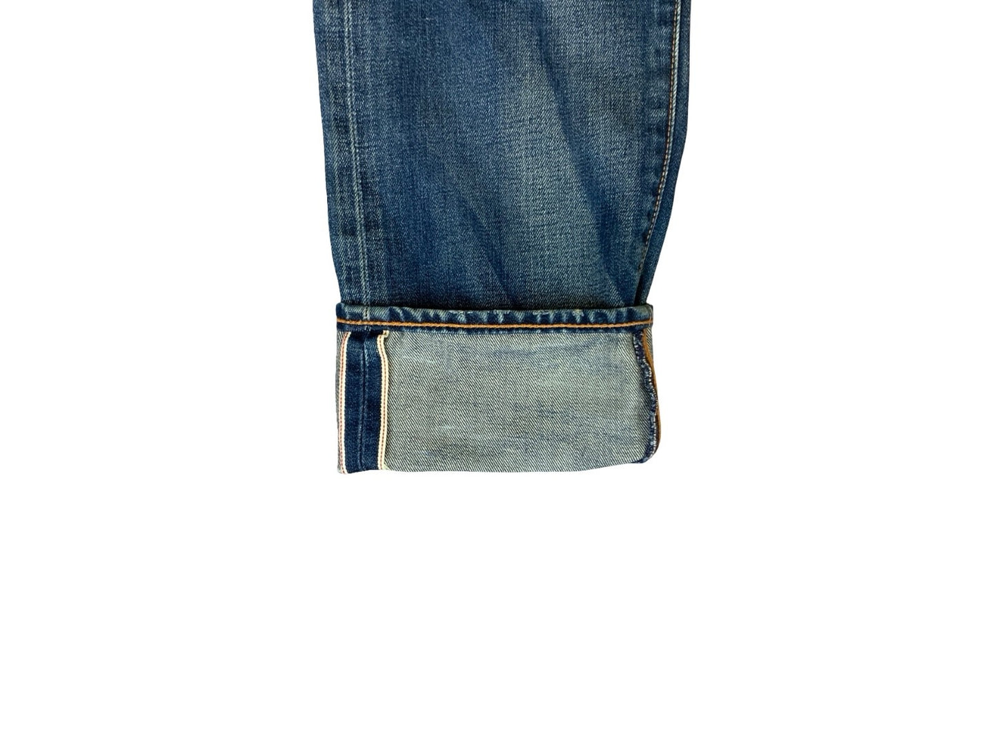 LEVIS 508 REDLINE SELVEDGE MENS RED TAB RAW DENIM JEANS ROCKABILLY 34” W 31” L