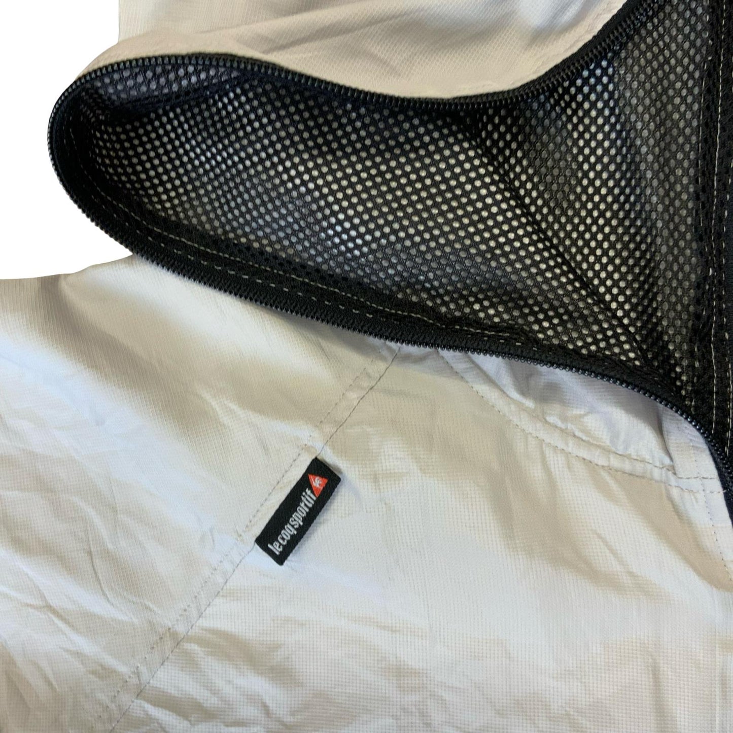 VTG 90s 'LE COQ SPORTIF' WHITE RARE REVERSIBLE SPORTSWEAR ANORAK WINDBREAKER 2XL