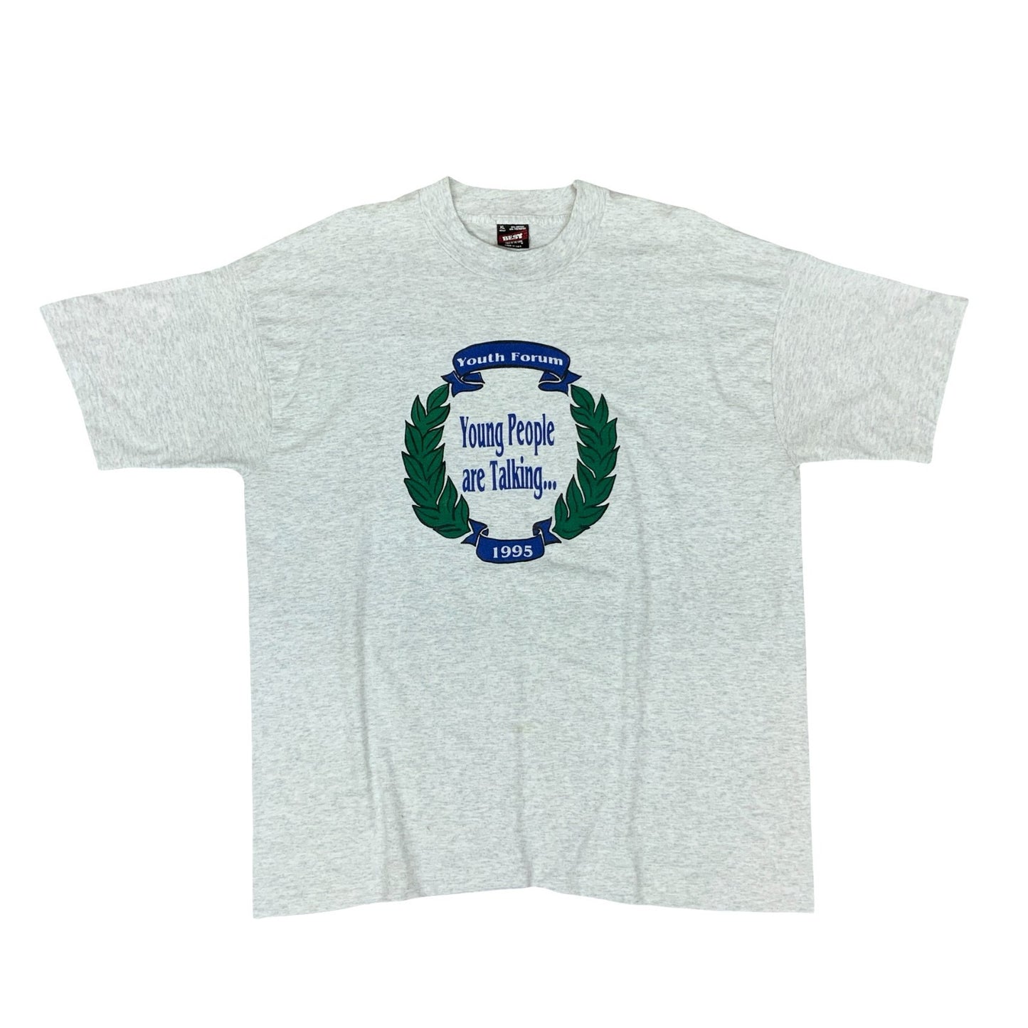 VTG 1995 SCREEN STARS YOUTH FORUM SINGLE STITCH DOUBLE SIDED GRAPHIC TEE XL