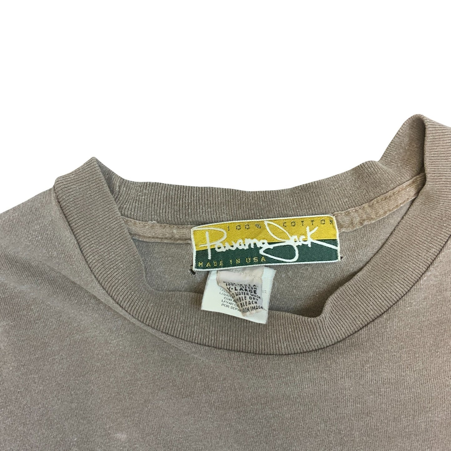 VTG 1993 PANAMA JACK CANCUN GREY SINGLE STITCH GRAPHIC T SHIRT EXTRA LARGE
