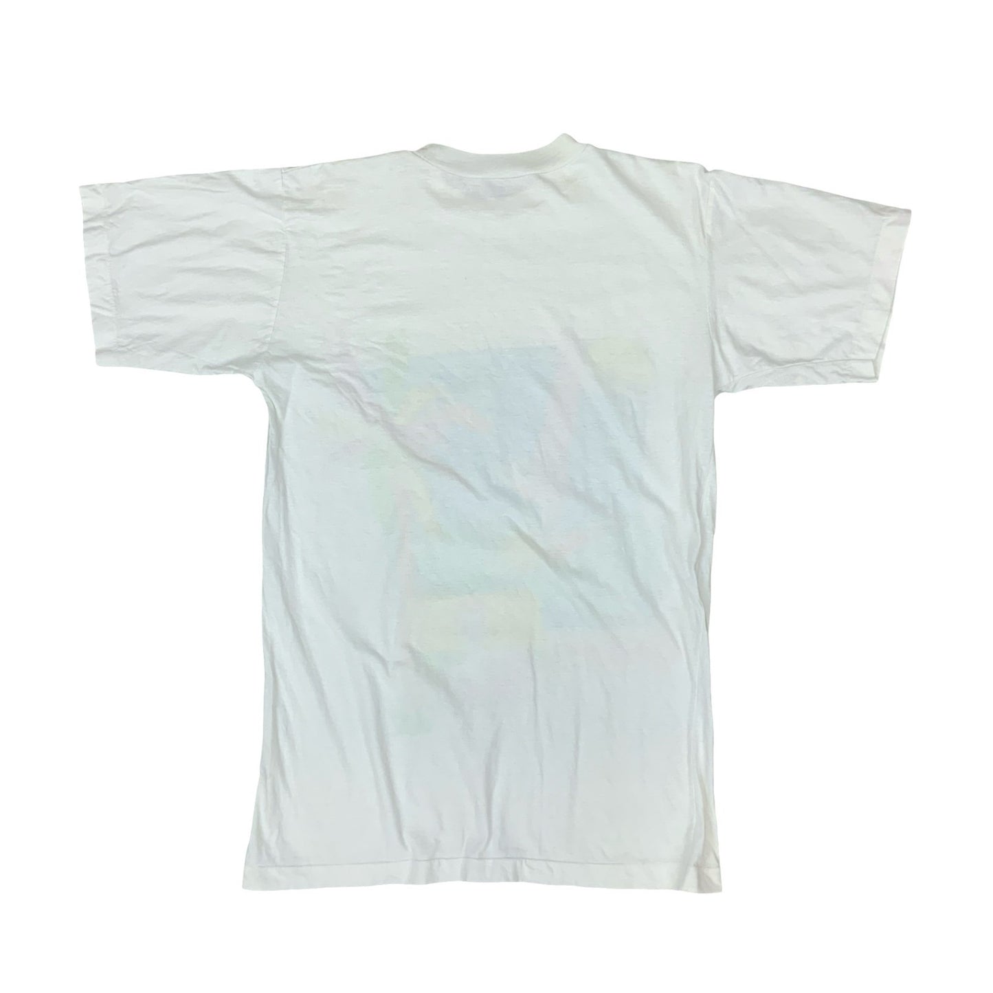 VTG 80S EGON VON FURSTENBERG WHITE SINGLE STITCH GRAPHIC TEE MEDIUM
