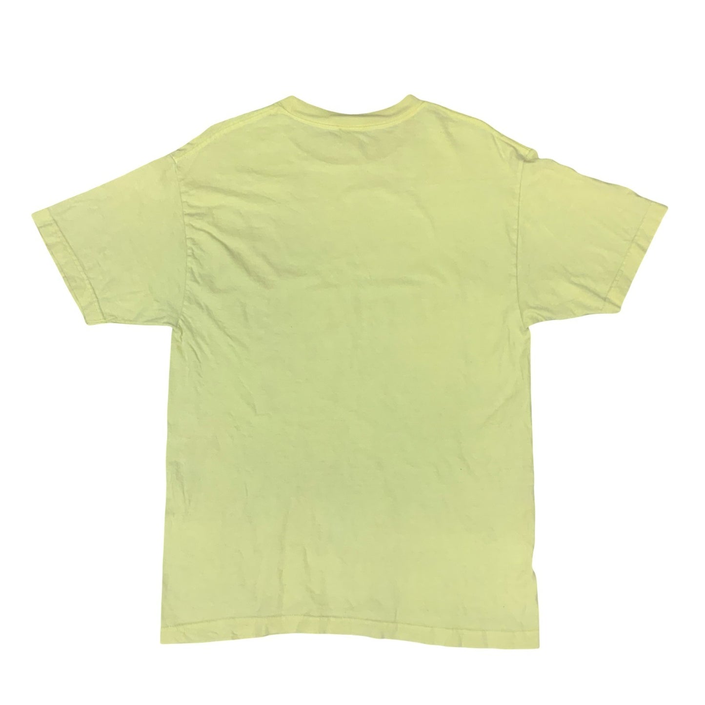 Y2K SANTA CRUZ SKATEBOARDS SKATING SURFING YELLOW GRAPHIC TEE LARGE