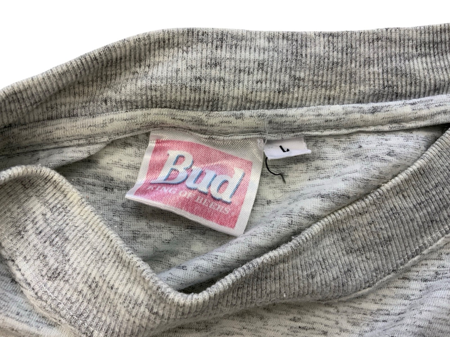 VTG 90s SINGLE STITCH BUDWEISER BUD BEER AMERICAN FOOTBALL T SHIRT MED/LARGE