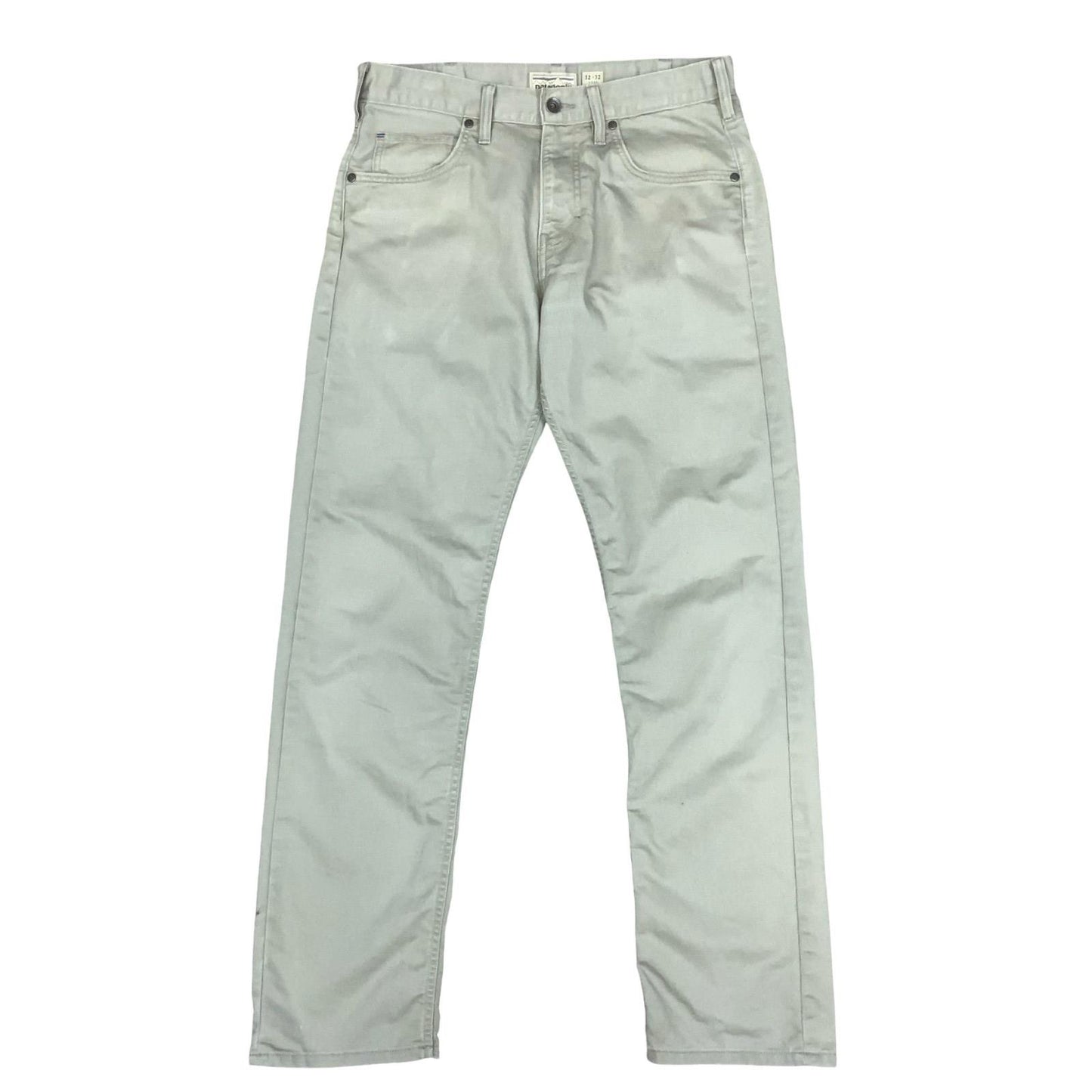 VTG 'PATAGONIA' LIGHT GREY MID-RISE STRAIGHT WORK-WEAR RECYCLED CHINOS W31 L30