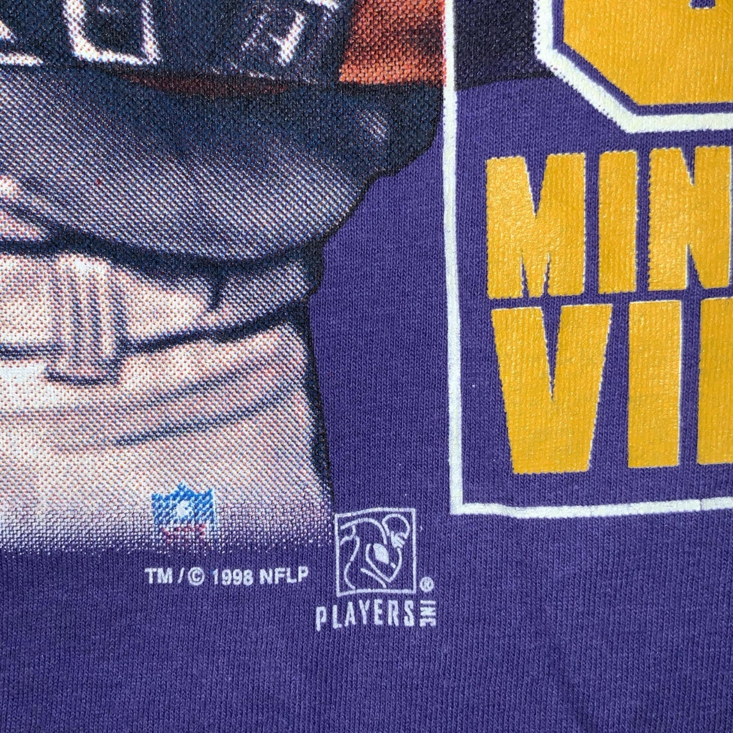 VTG RARE 'CSA' PURPLE NFL RANDY MOSS 1984 MINNESOTA VIKINGS GRAPHIC T-SHIRT 2XL