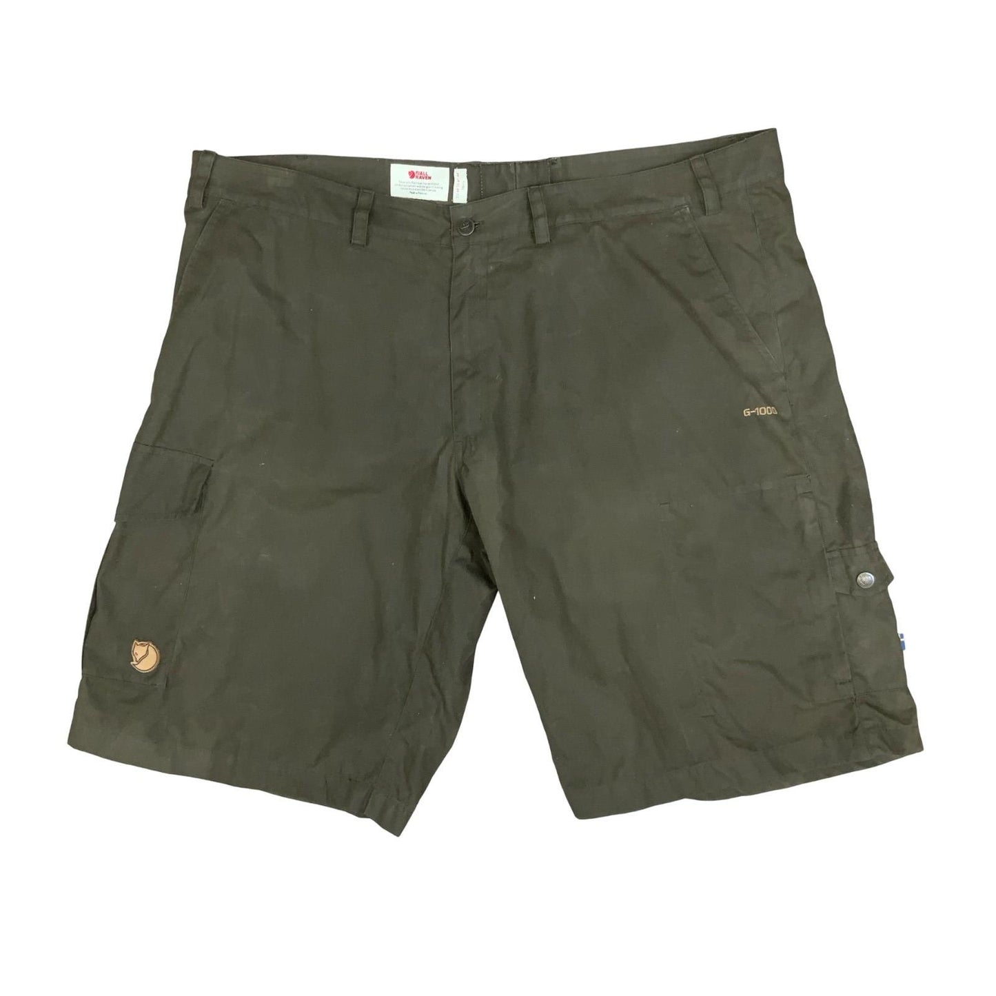 VTG 90s 00s 'FJÄLLRÄVEN' KHAKI GREEN G-1000 MEN'S COMBAT CARGO HIKER SHORTS 3XL