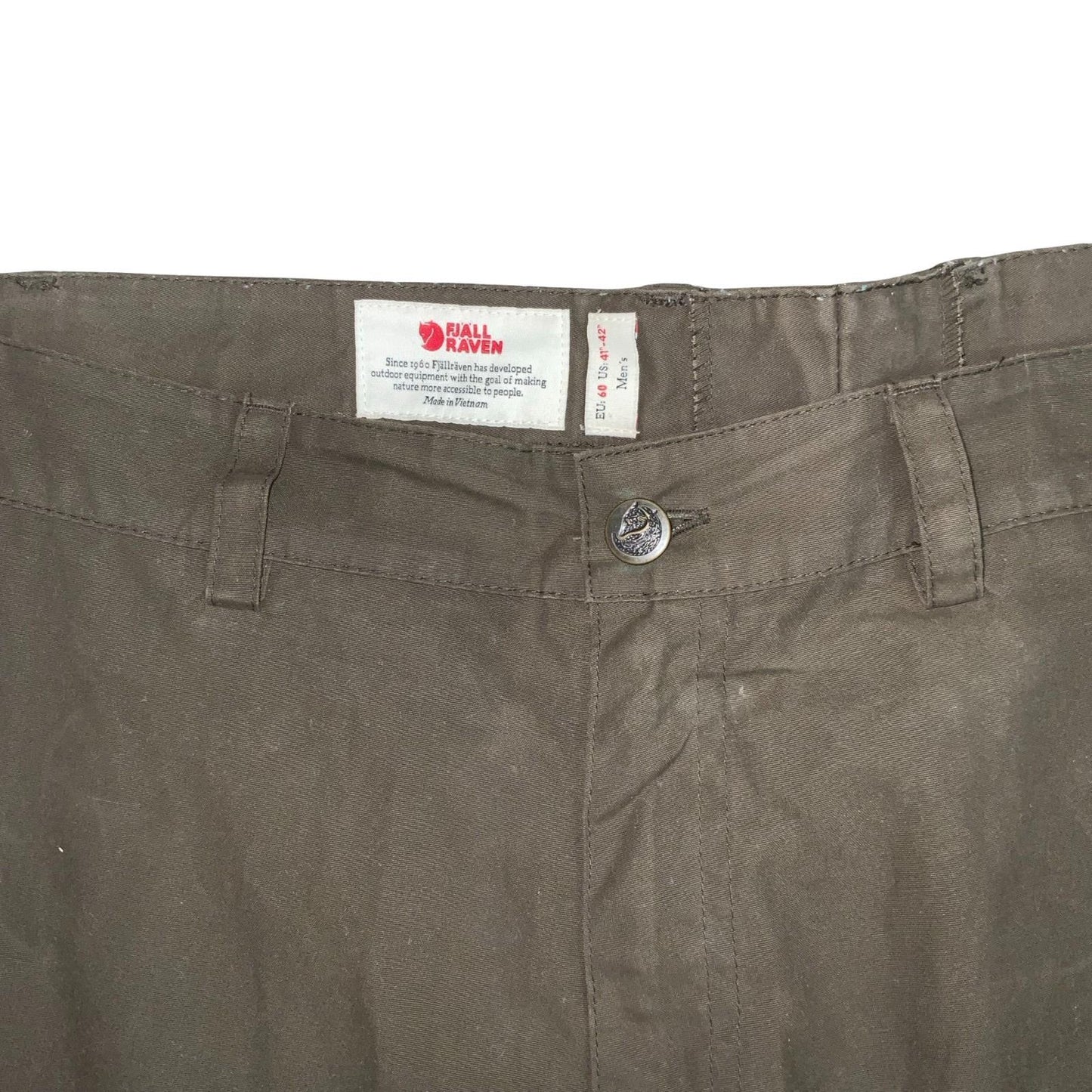 VTG 90s 00s 'FJÄLLRÄVEN' KHAKI GREEN G-1000 MEN'S COMBAT CARGO HIKER SHORTS 3XL