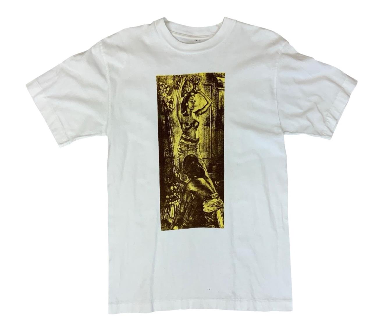 VTG 90s SINGLE STITCH T SHIRT WILLEM GERARD HOFKER ART PRINT S 36”