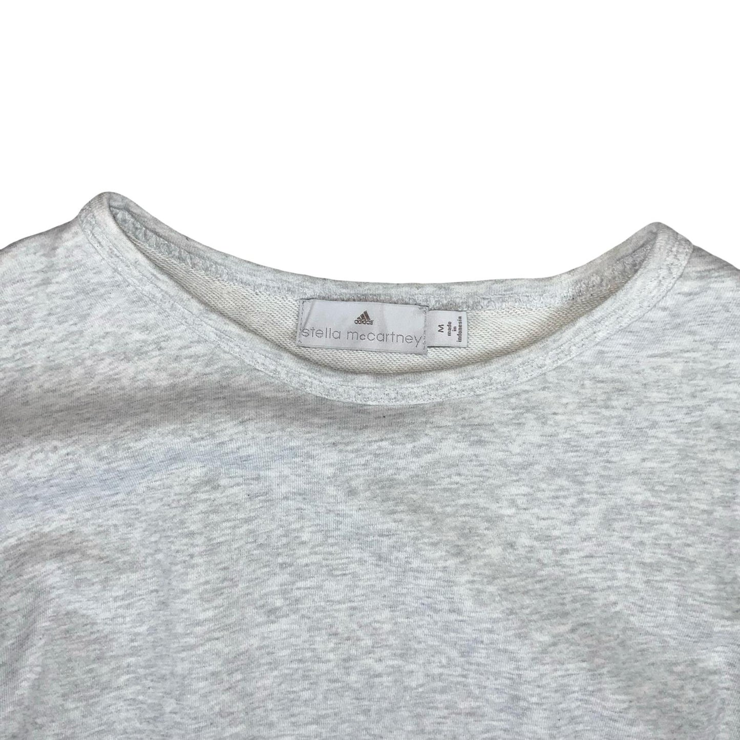 VTG 'ADIDAS' x 'STELLA MCARTNEY' ASM GREY BATWING CROP SWEATSHIRT JUMPER L 16