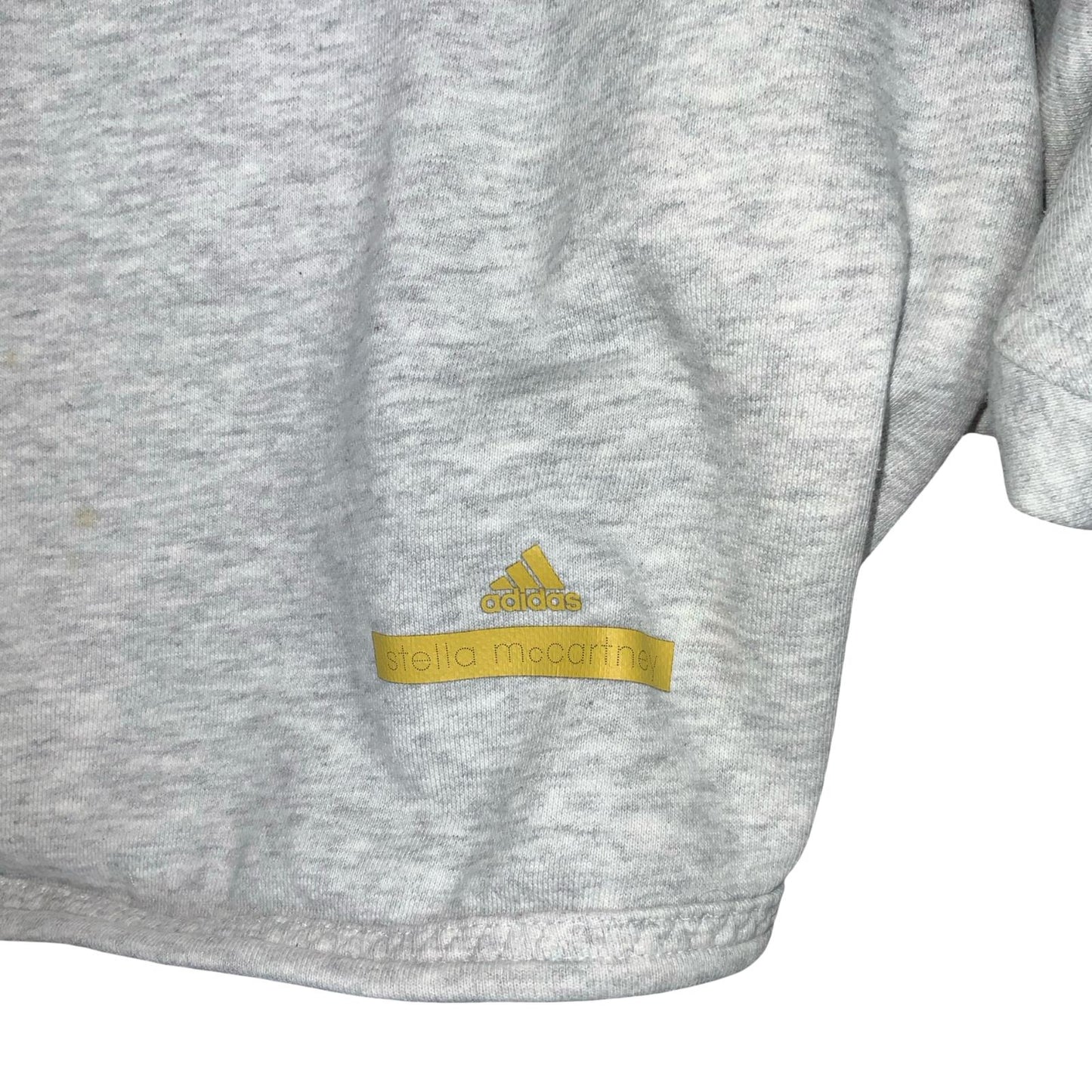 VTG 'ADIDAS' x 'STELLA MCARTNEY' ASM GREY BATWING CROP SWEATSHIRT JUMPER L 16